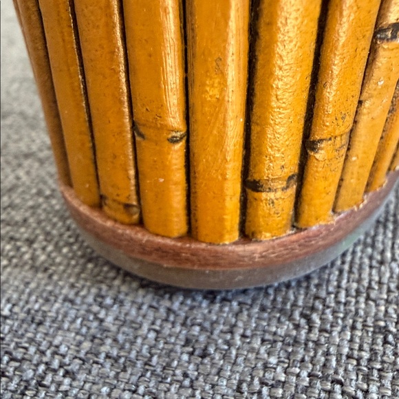 Kate Spade, New York, Meena wedge sandals, faux bamboo at the soul logo heart 7B - Picture 9 of 9